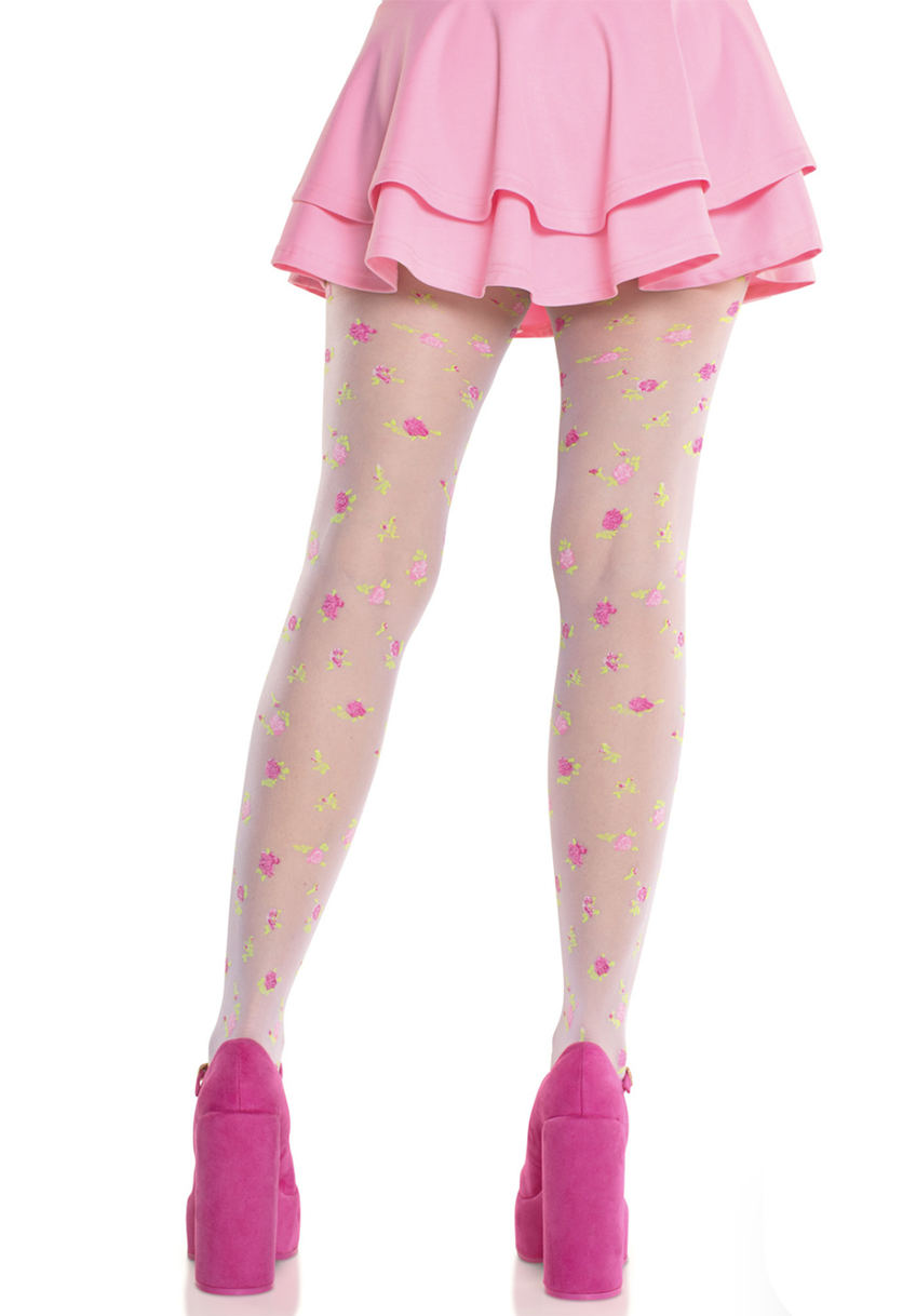 9242 Rosette Jacquard Spandex Sheer