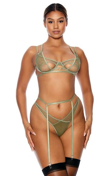 773033 Mesh Together Lingerie Set SGE