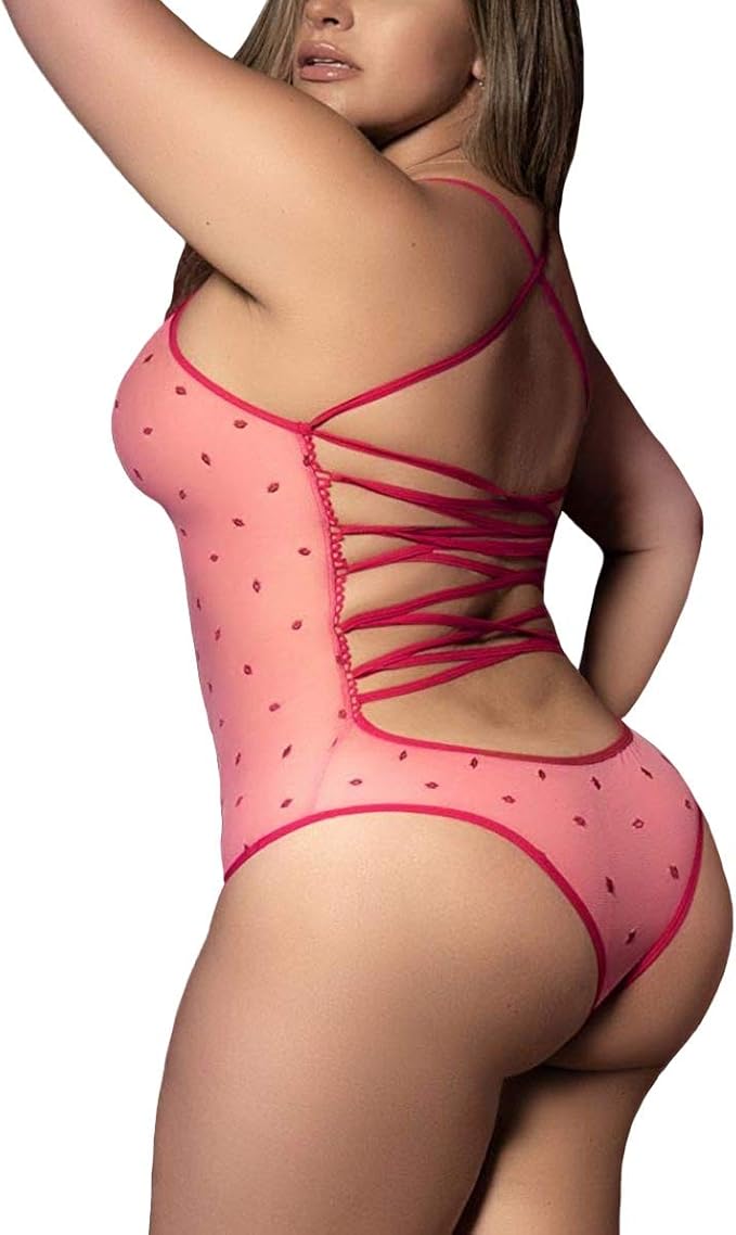 8463X Bodysuit Pink/Red