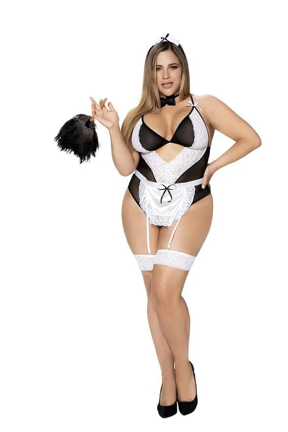 6428X Plus Size Maid The Move Lingerie Costume