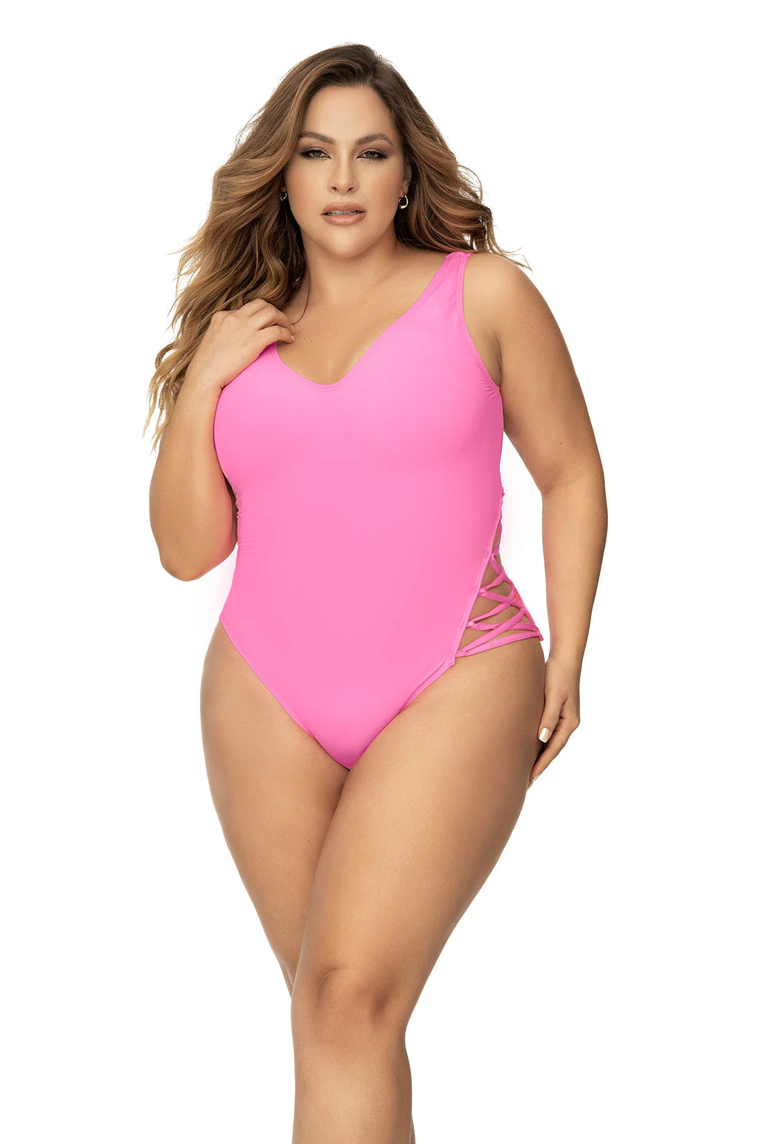 67088 Beverly Hills Lace Up One Piece