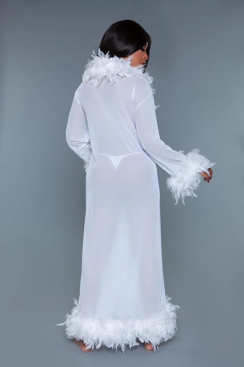 BW834 Glamour Robe White