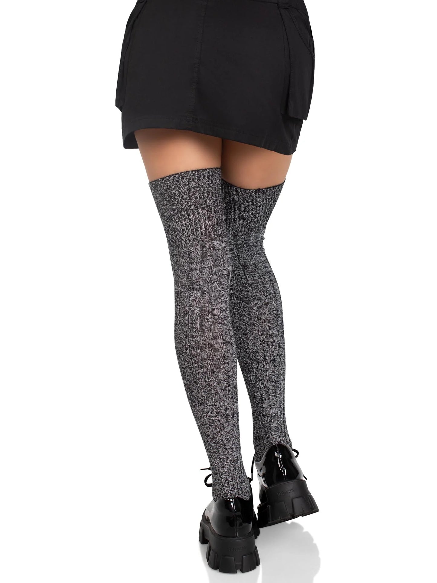 6907 Athena Heather Thigh High Stockings Grey