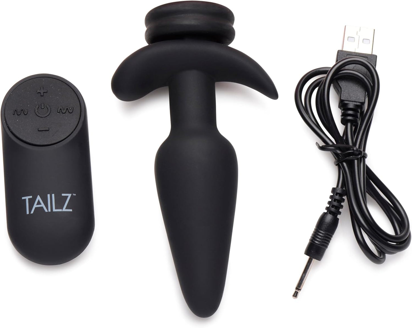 Tailz Snap on Silicone Anal Plug and 3 Interchangeable Tails