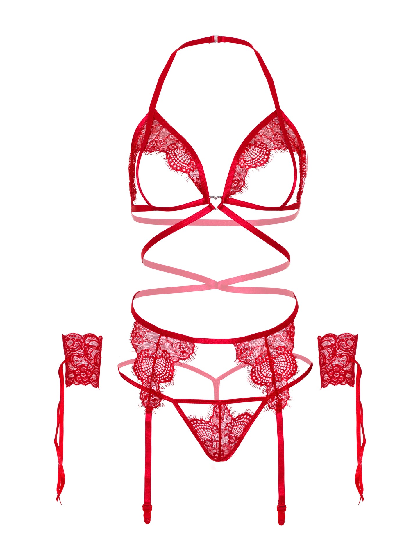 81653 Beyond Bliss Bra and Panty Set Red