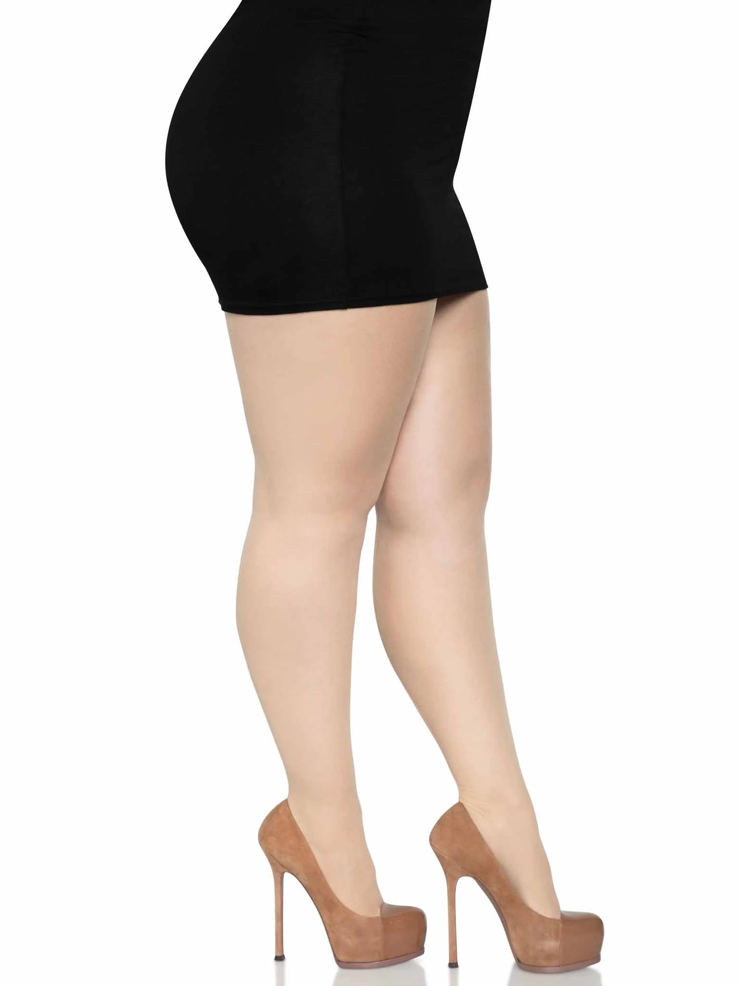 9002x Cadi Sheer Backseam Pantyhose Nude
