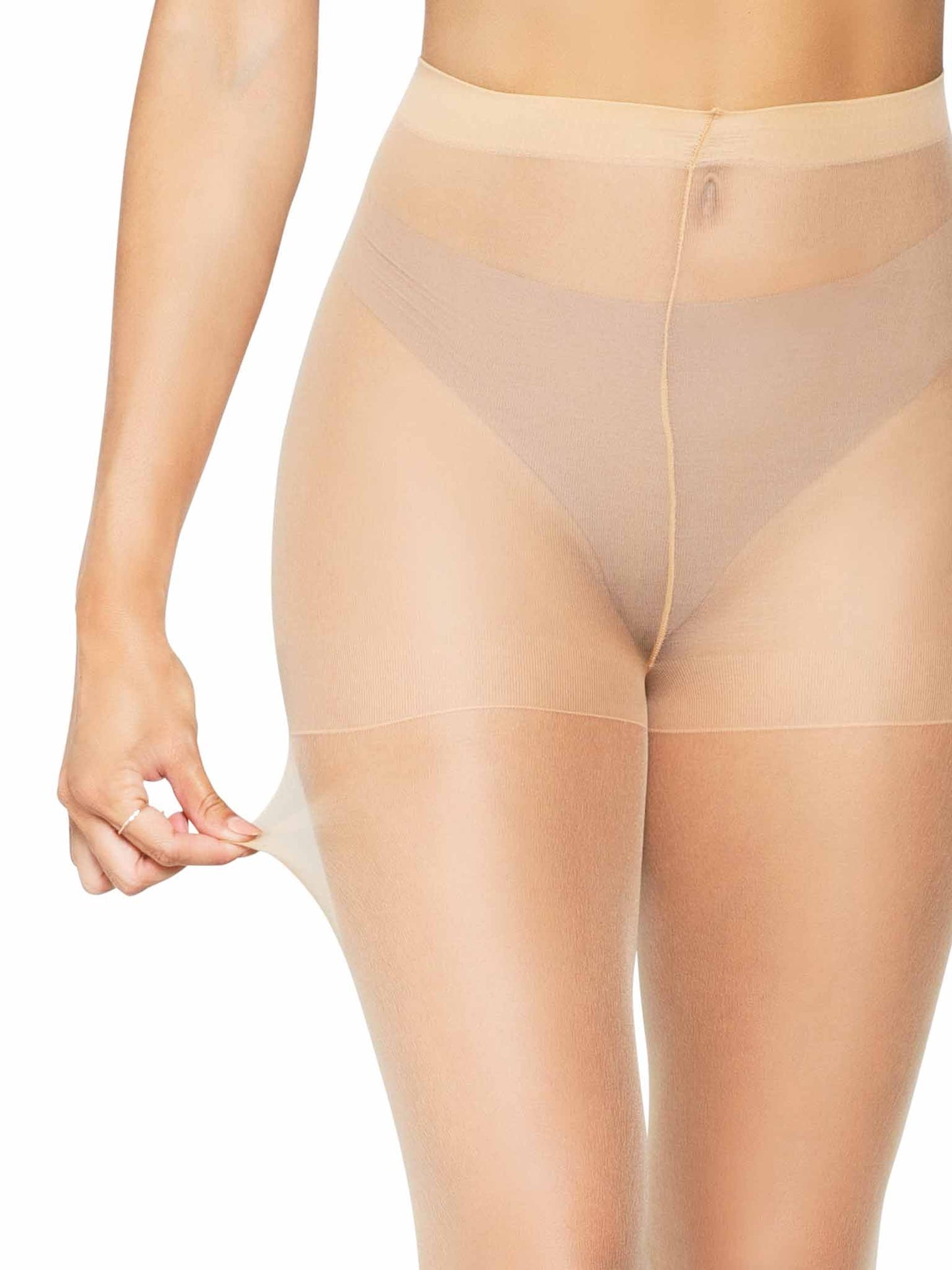 9002 Cadi Sheer Backseam Pantyhose Nude
