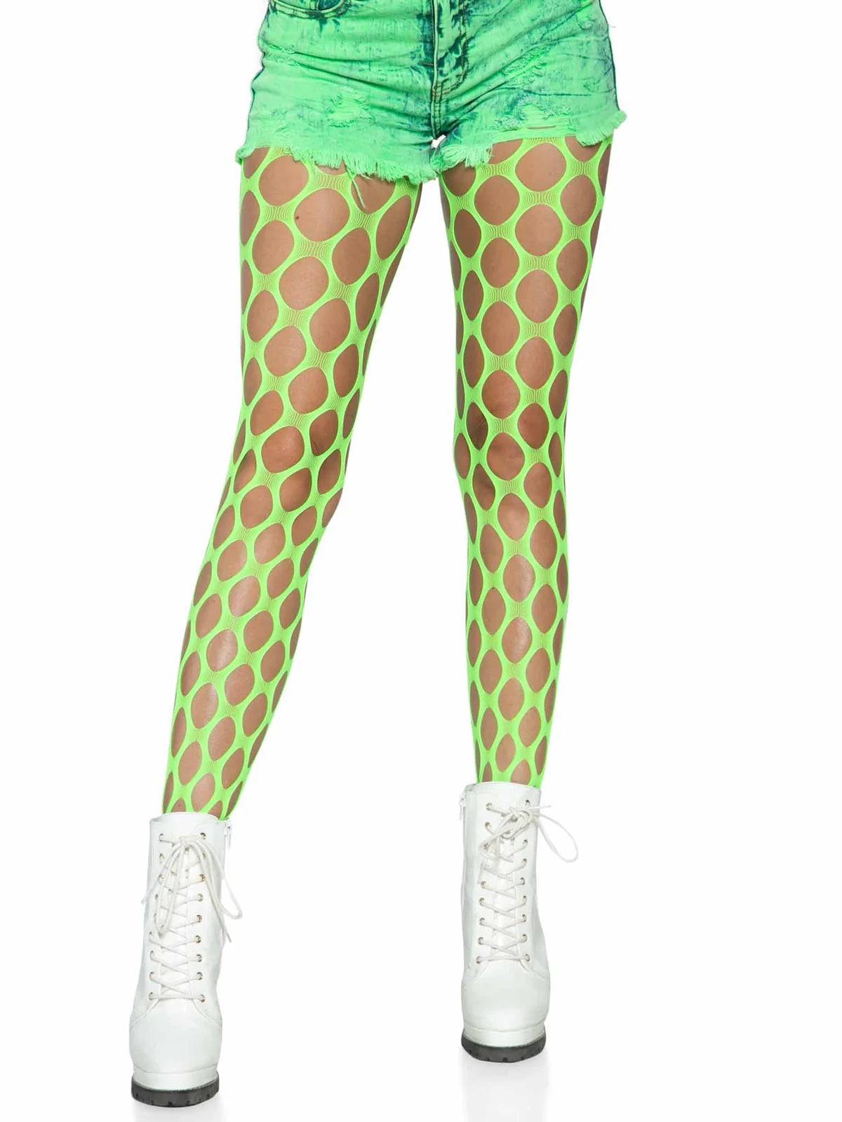 9331 Ivy Pothole Net Tights neon Green