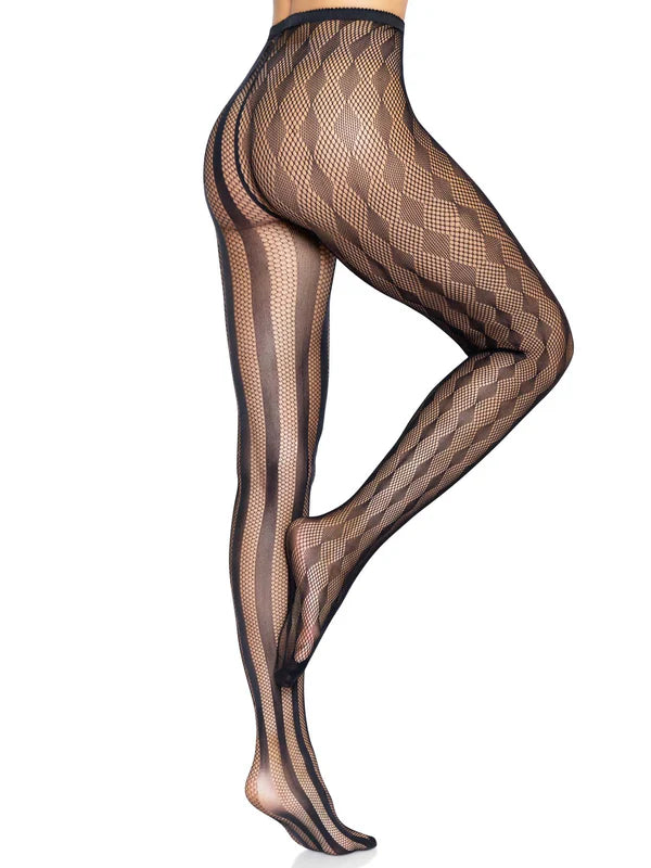 9726 Harlequin Net Tights