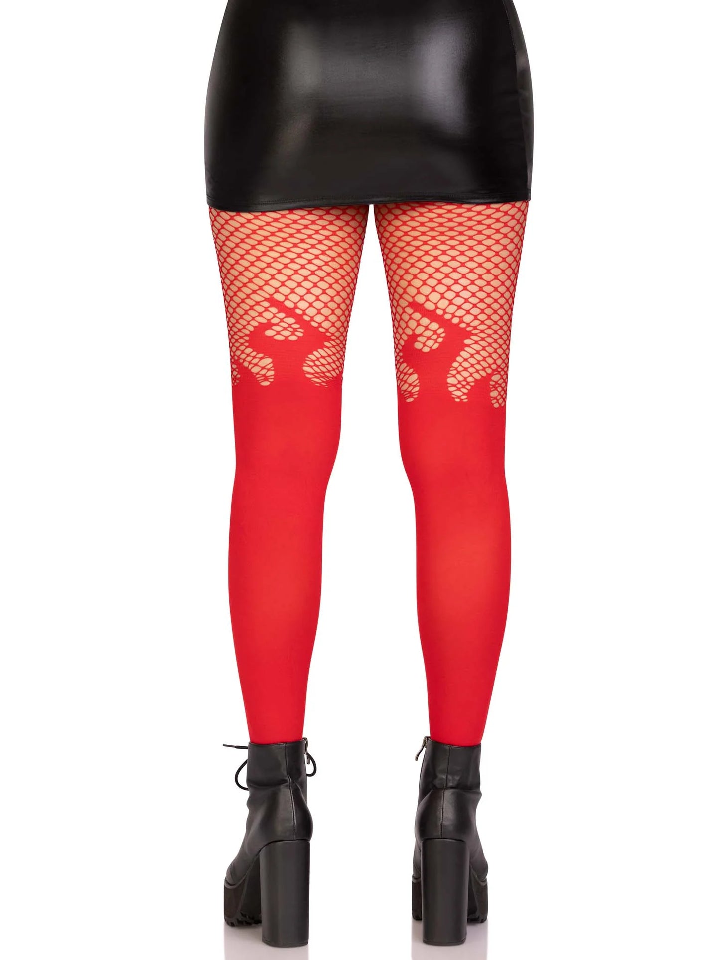 9729 Blaze Opaque Tights Red