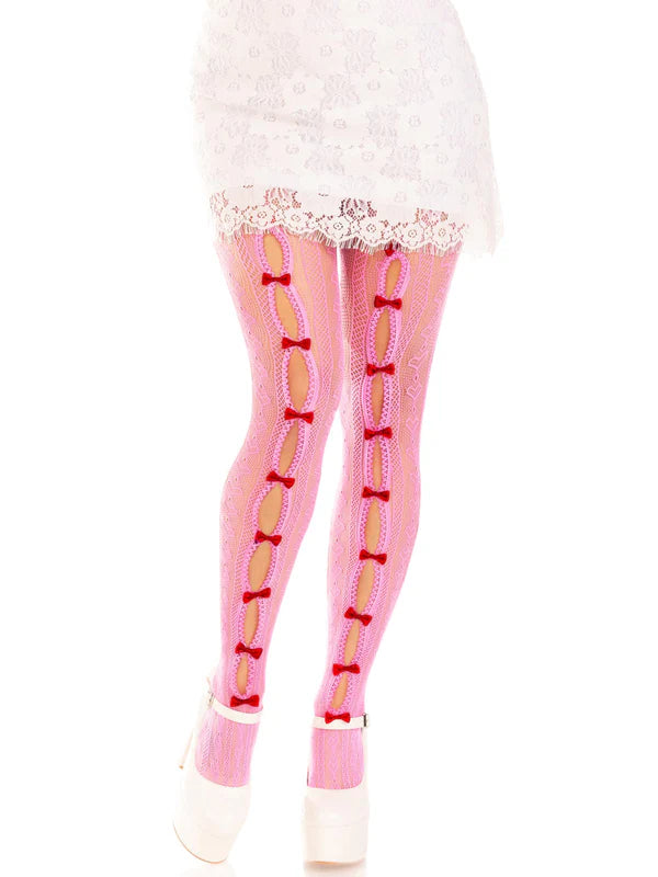9733 Sweetheart Striped Tights