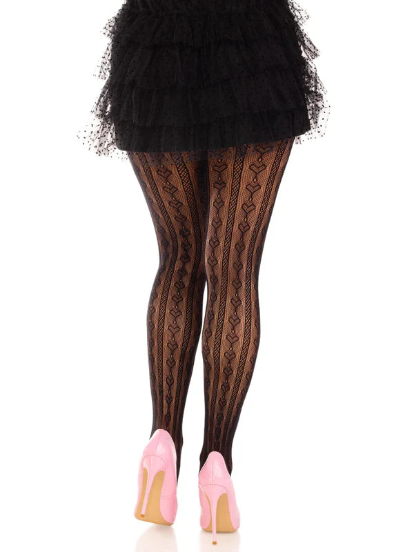 9733 Sweetheart Striped Tights