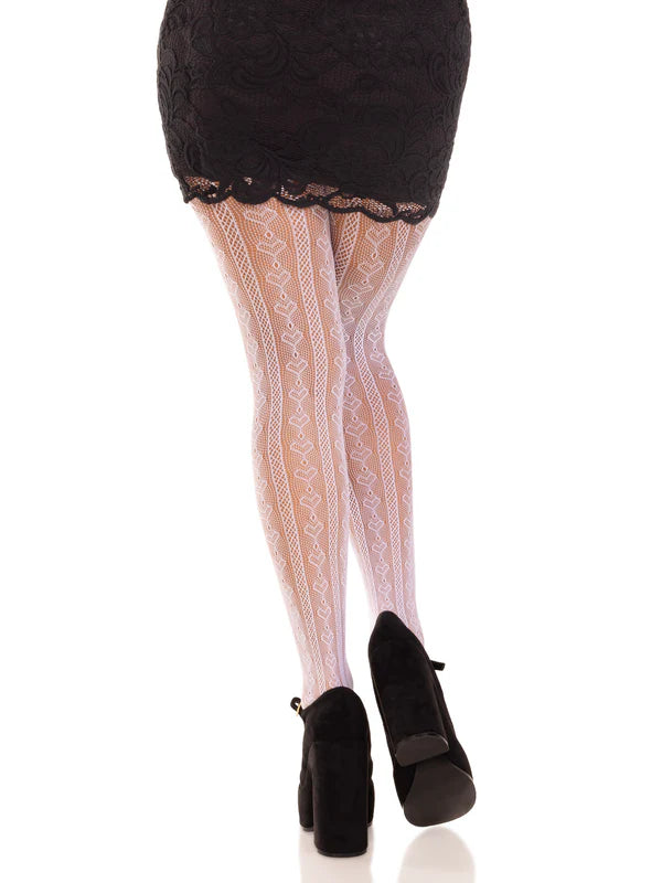 9733 Sweetheart Striped Tights
