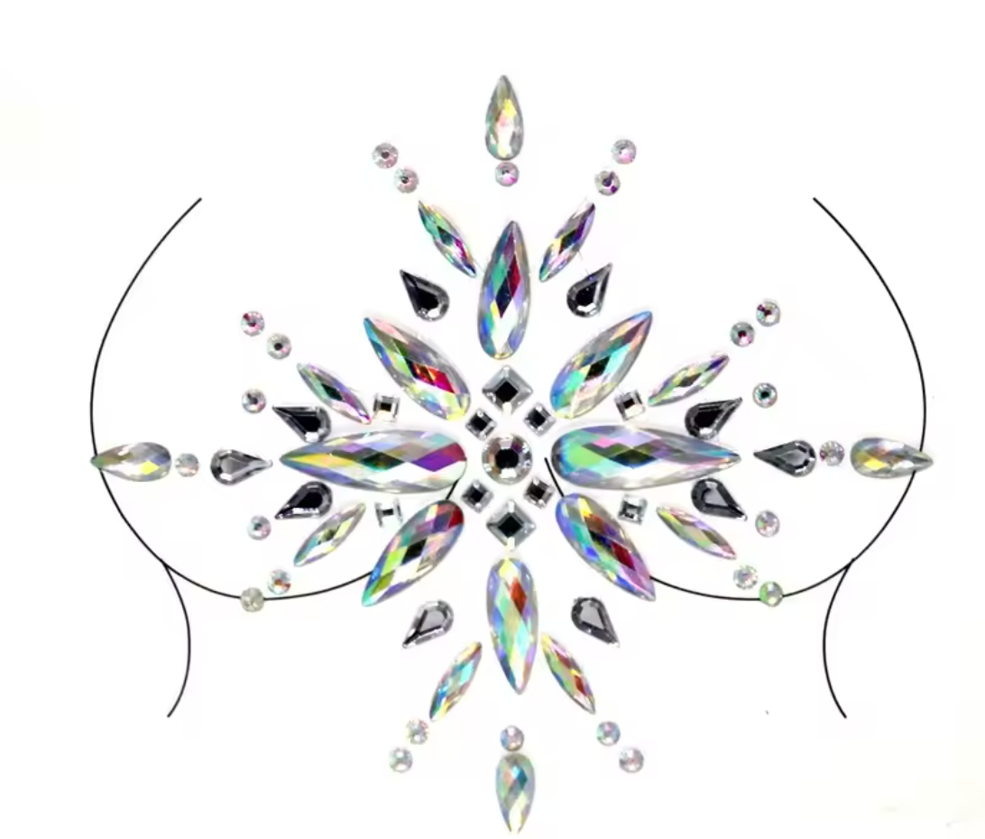 PG702 Disposable Adhesive Crystal Body Jewels