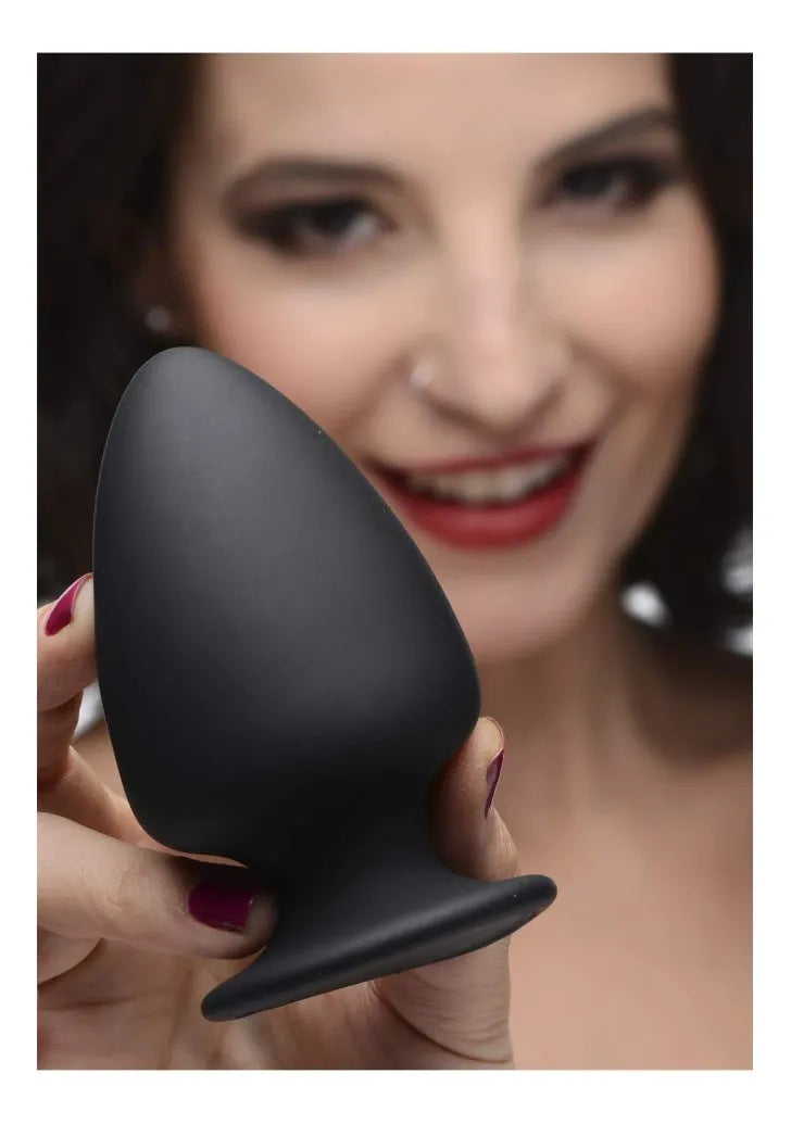 Squeeze-It Squeezable Anal Plug Small-Black