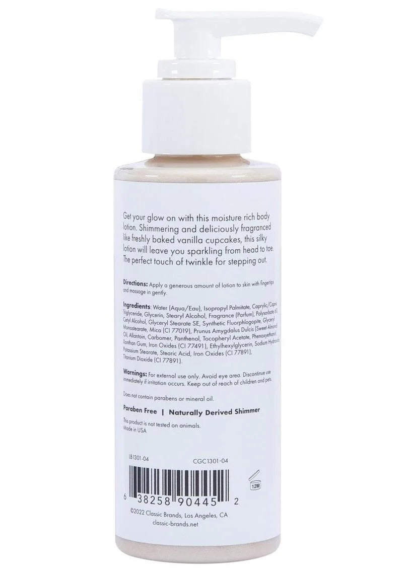 CG Glow Vanilla Cupcake Shimmer Lotion-Gold 4oz