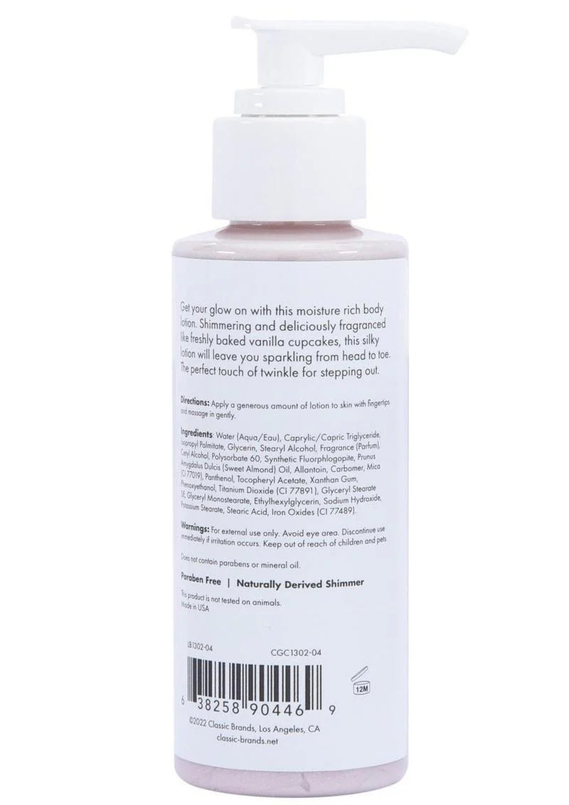 CG Glow Vanilla Cupcake Shimmer Lotion-Pink 4oz