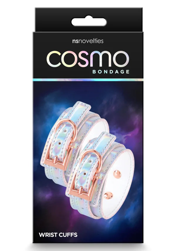 Cosmo Bondage Wrist Cuffs-Rainbow