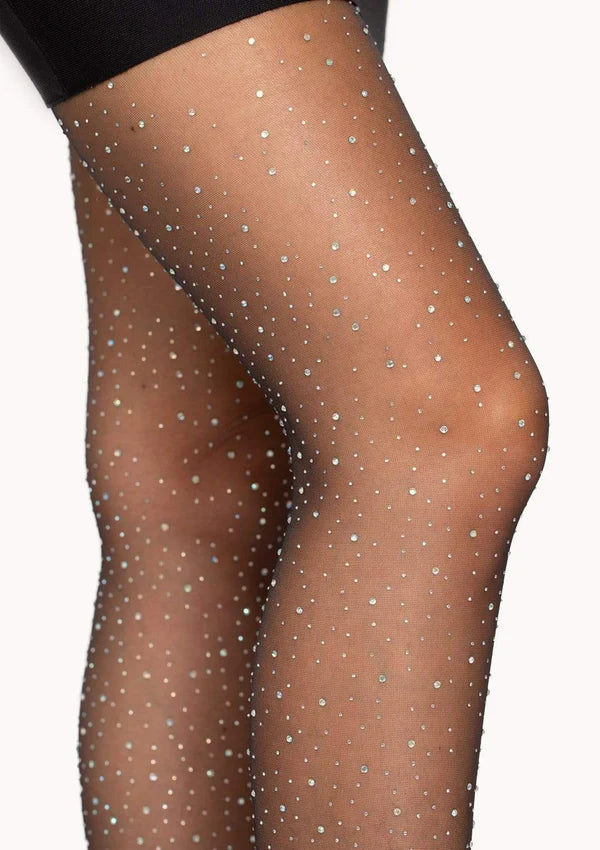 7957 Petra Sheer Rhinestone Pantyhose