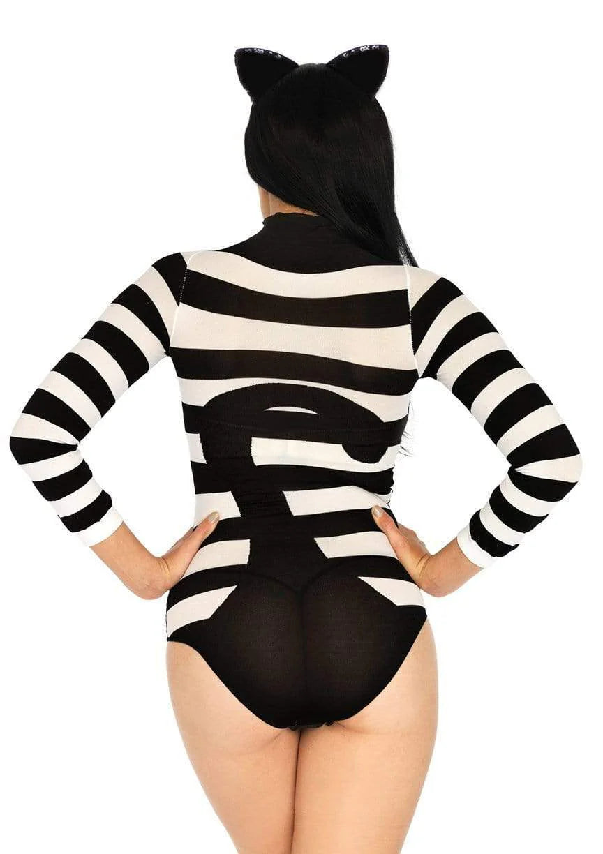 89204 Striped Cat Costume Bodysuit