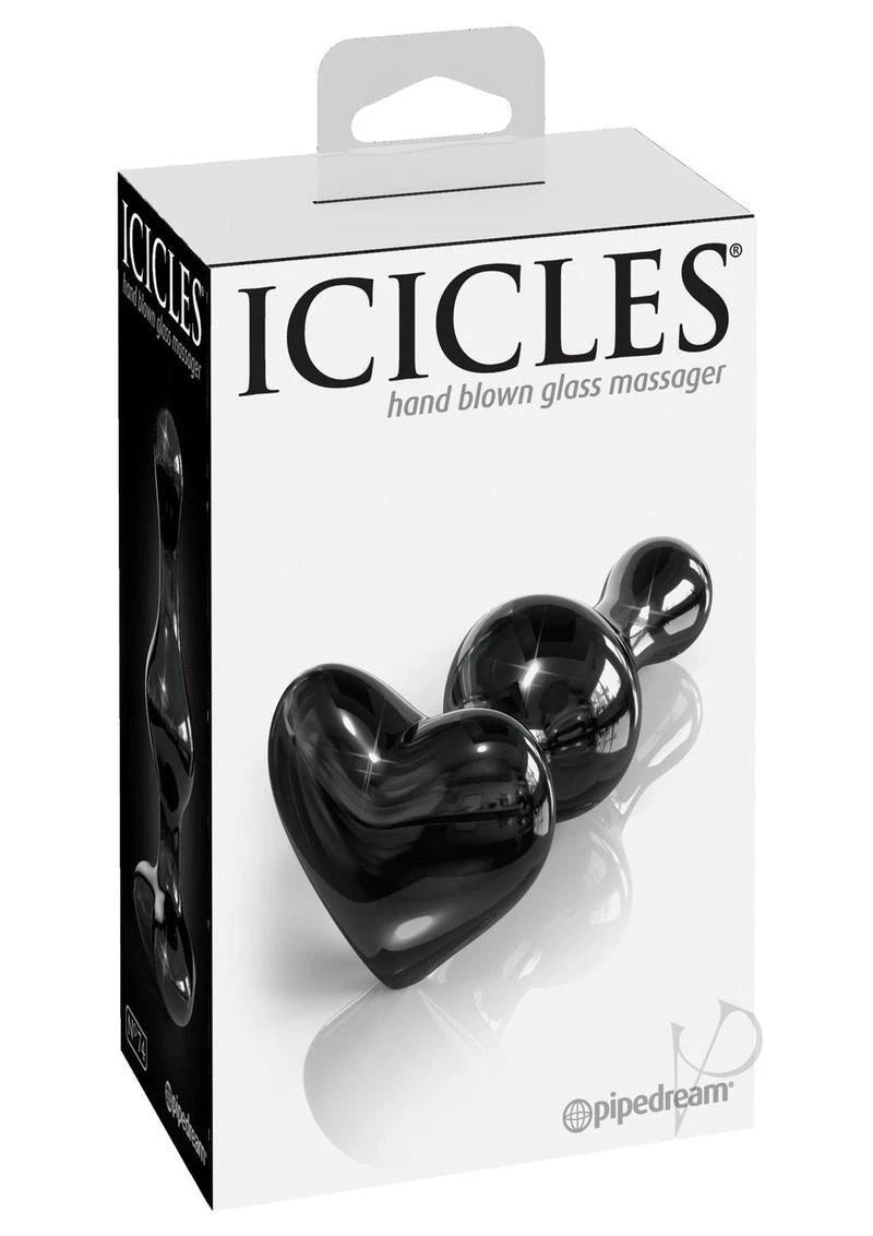 Icicles No.74 Heart Shaped Plug-Black