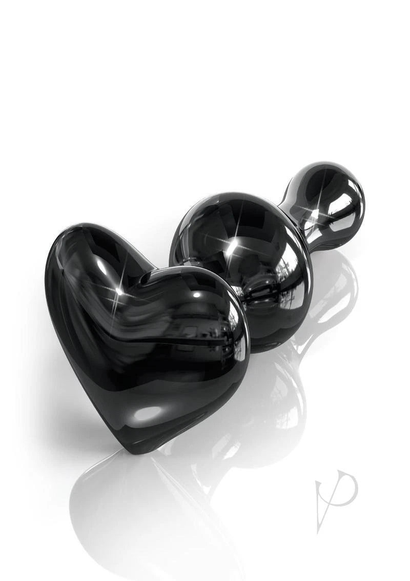 Icicles No.74 Heart Shaped Plug-Black