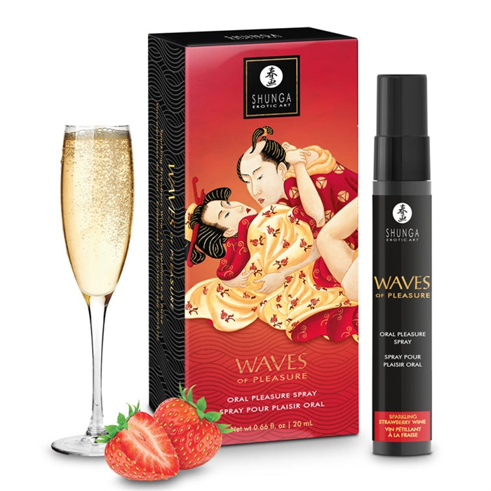 Shunga Waves of Pleasure Oral Pleasure Spray-Sparkling Strawberry