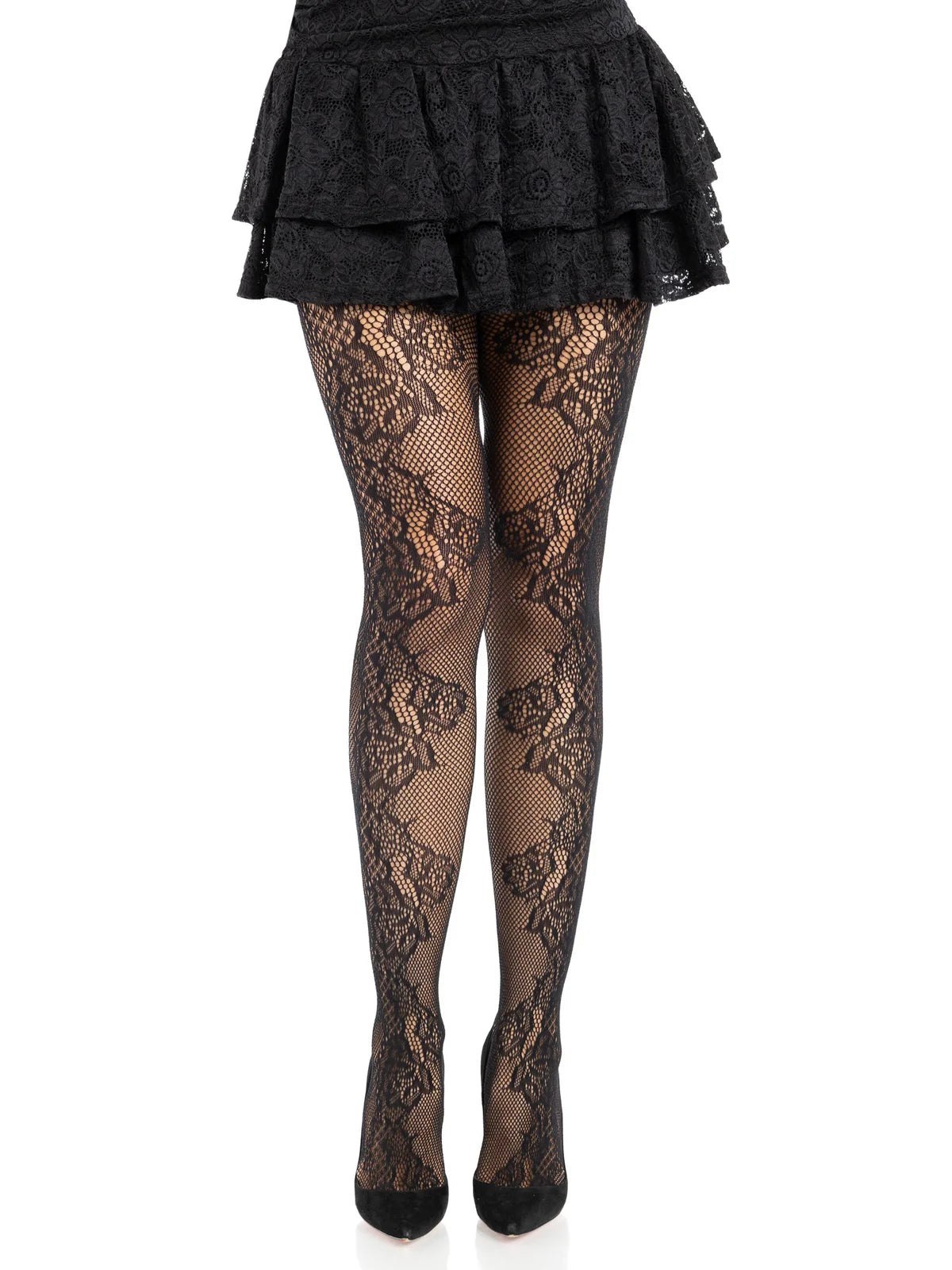 9921 Fleurine Eyelet Lace Tights