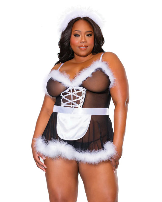 23327 Room Service Babydoll, Apron & Headpiece
