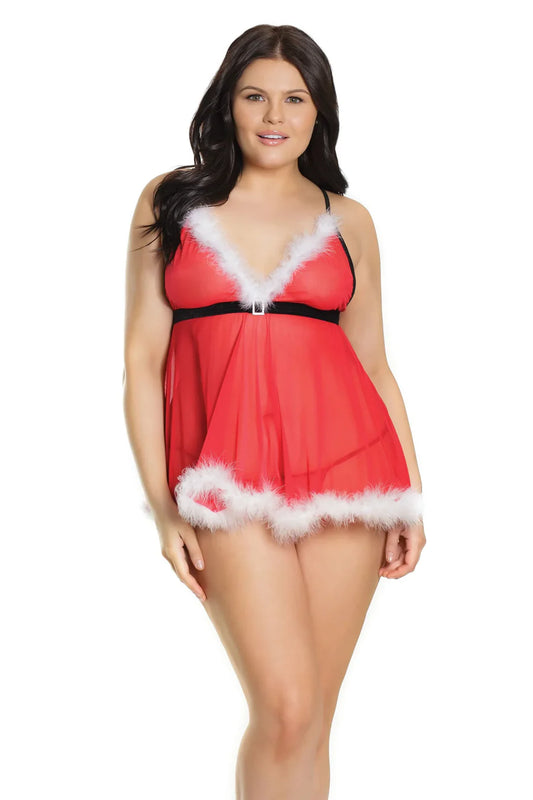 2583 Sleigh Belle Babydoll & G-String