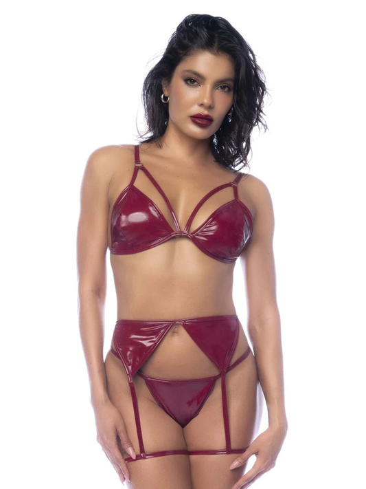 2762 Three Piece Set Color Gloss Wine