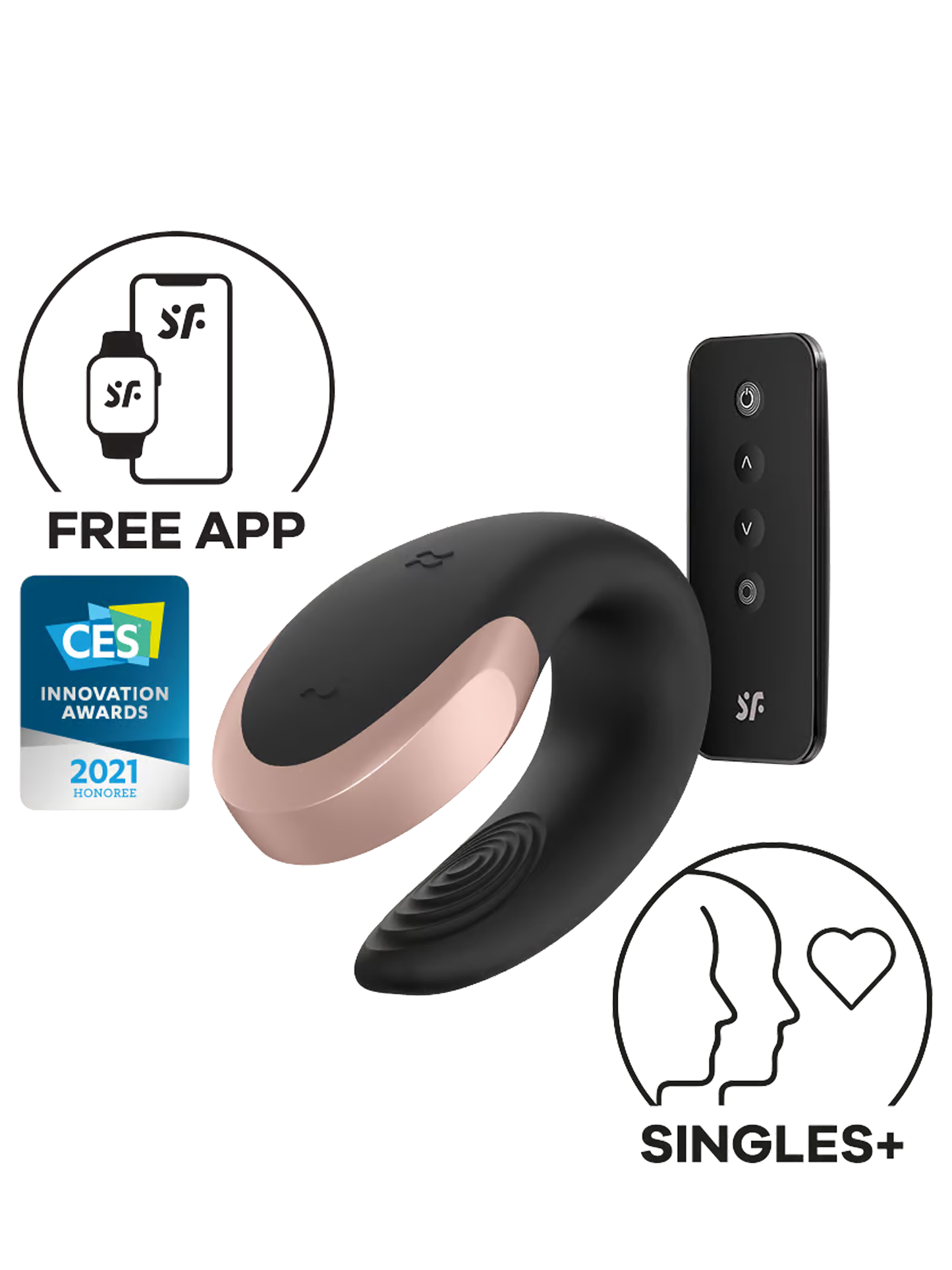 Satisfyer Double Love Connect App Black