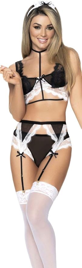 6427 French Maid Costume Outfit