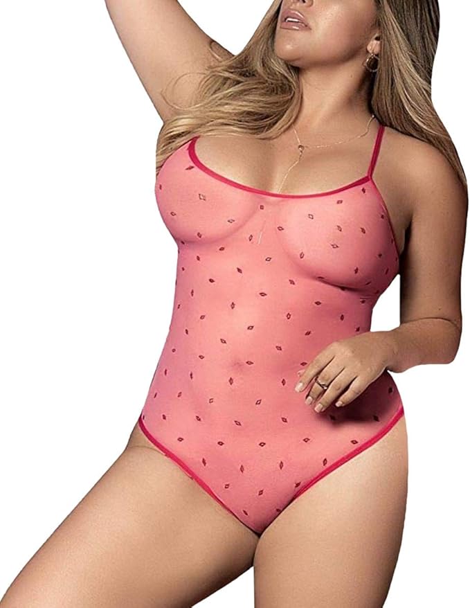 8463X Bodysuit Pink/Red