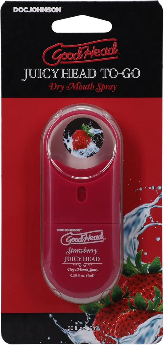 GoodHead Juicy Head Dry Mouth Spray To Go-Strawberry 0.30oz