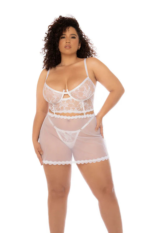 7544X Plus Size Hope 2 in 1 Babydoll