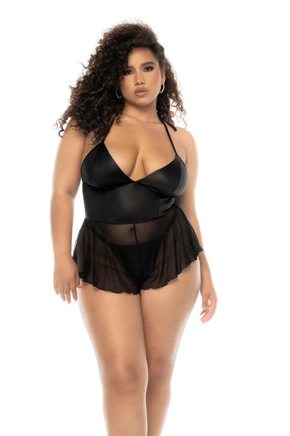 7547X Plus Size Pearl Babydoll