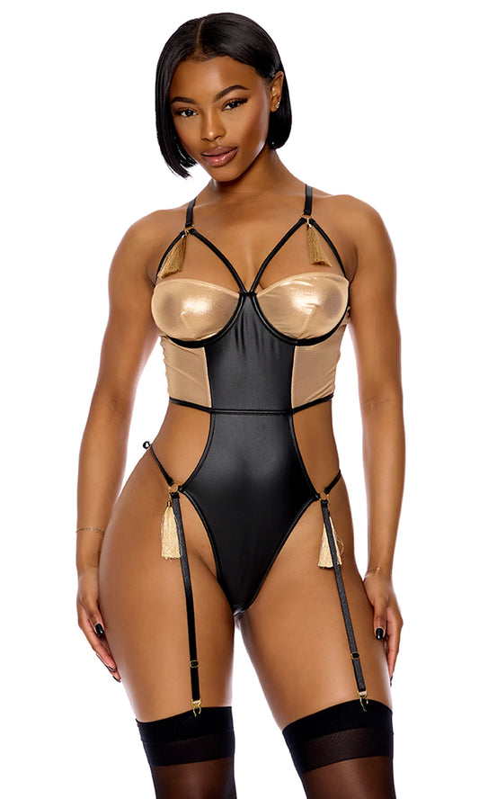 774544 Show Stopper Metallic Mesh Teddy