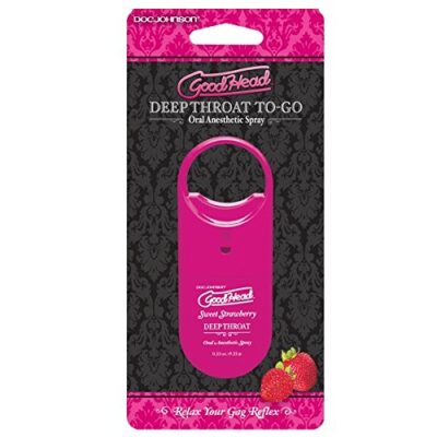 GoodHead Deep Throat Spray To Go- Strawberry .33oz