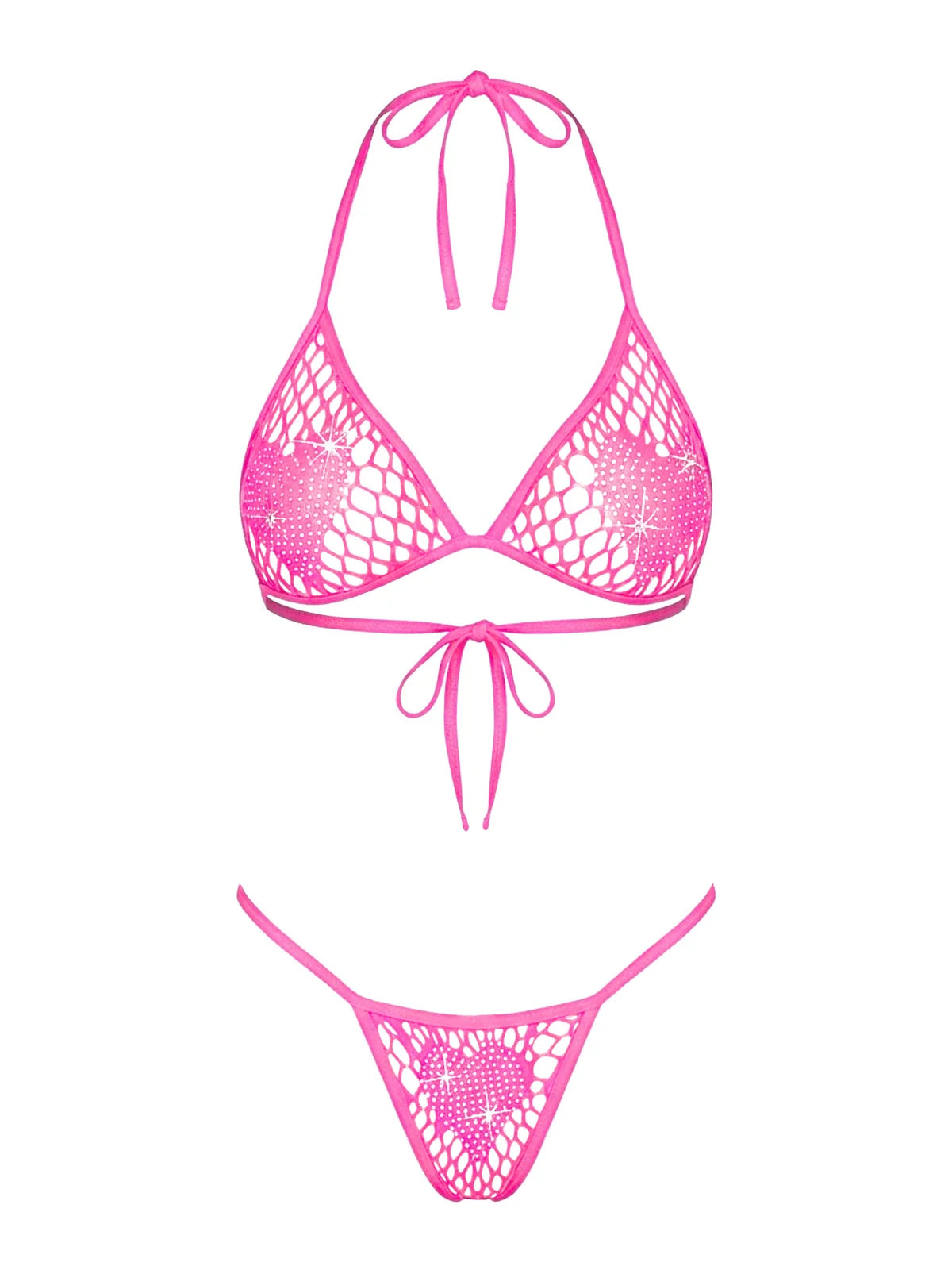86147 Conjunto de Bikini de Red All Heart Pink