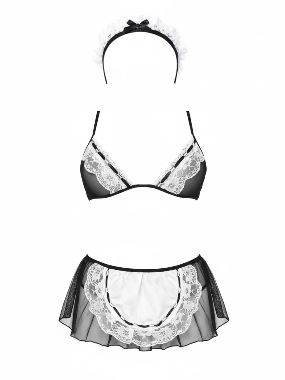 87052 Conjunto de Disfraz de Mucama Francesa Coqueta