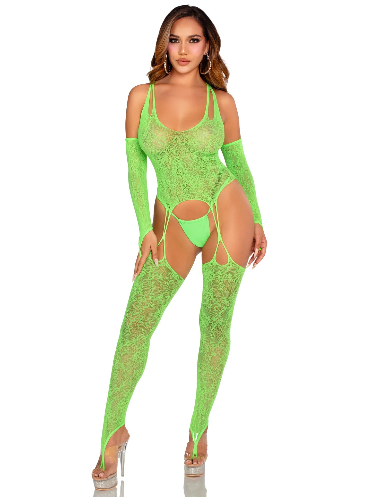 89346 Dream State Bodystocking Set Green