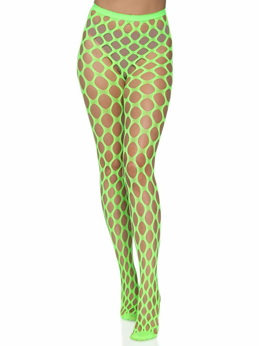 9331 Ivy Pothole Net Tights neon Green