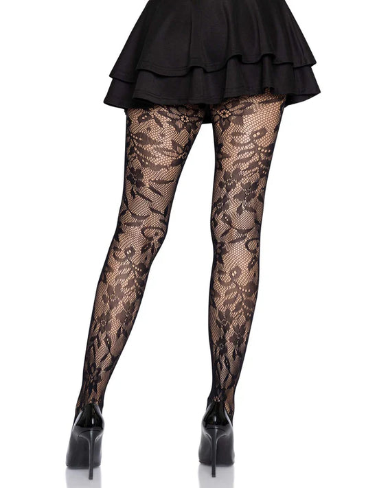 9727 Chantilly Floral Lace Tights