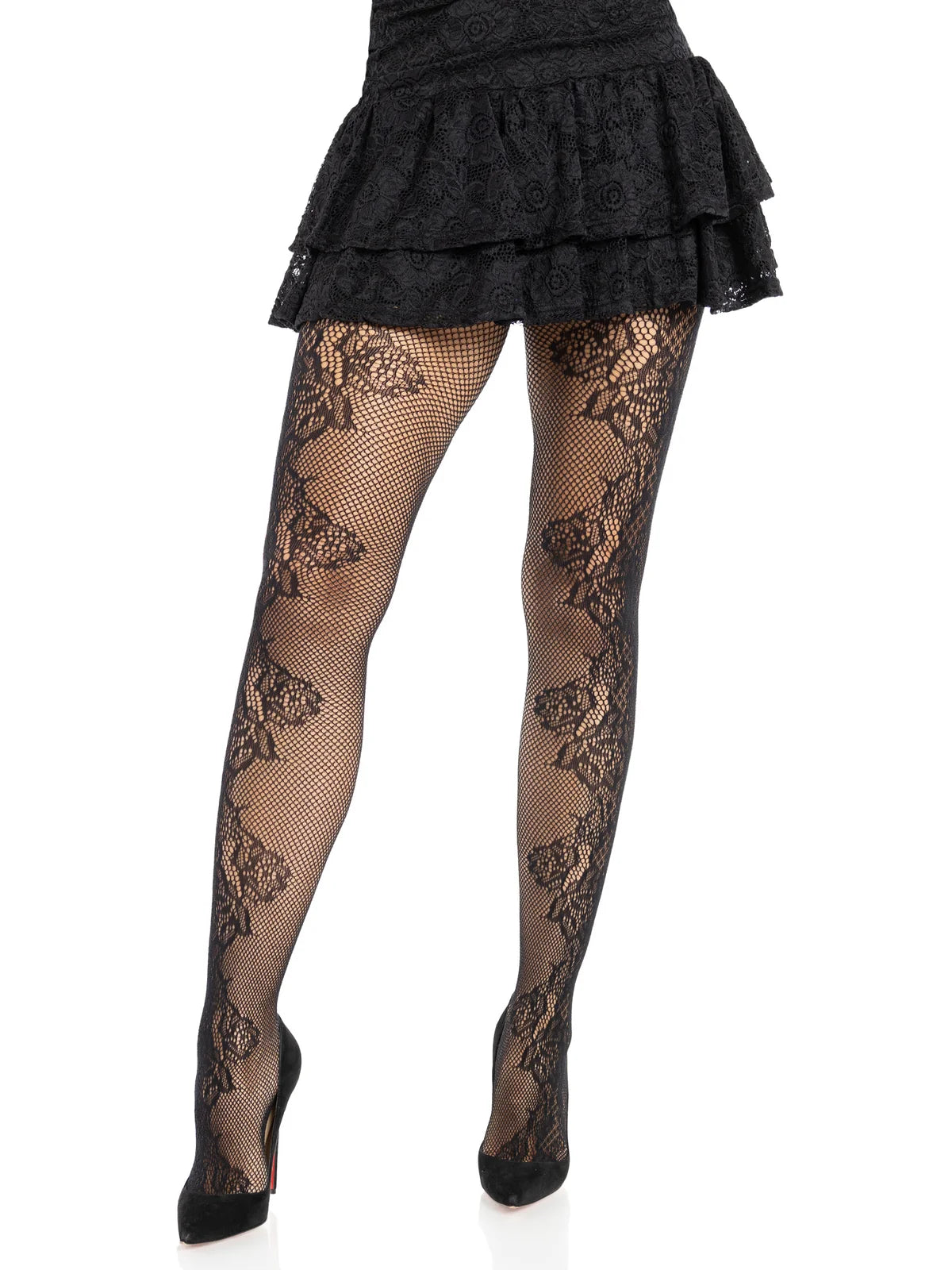 9921 Fleurine Eyelet Lace Tights