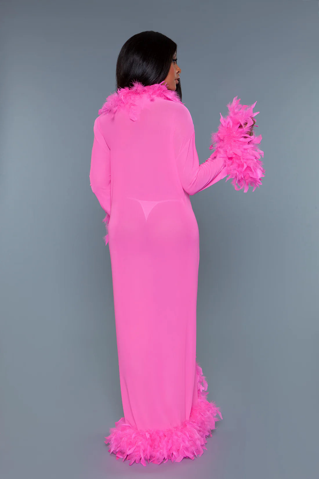 BW834 Glamour Robe Hot Pink