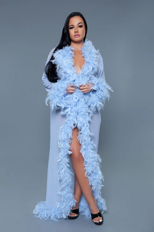 BW834 Glamour Robe Periwinkle