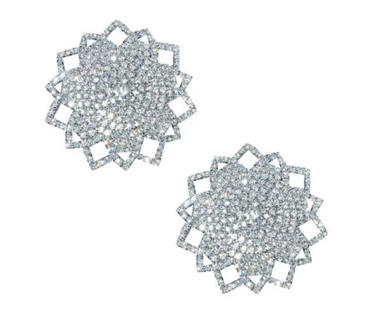 023 Ice Crystals Jewel Reusable Silicone Nipple Cover Pasties