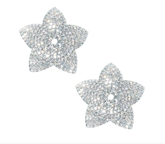 025 Burstin' Blooms Crystal Jewel Reusable Silicone Nipple Cover Pasties