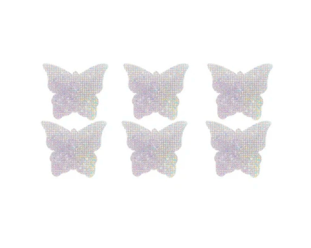 Razzle Dazzle Crystal Butterfly Jewel Sparkle Small Body Stickers 6PK